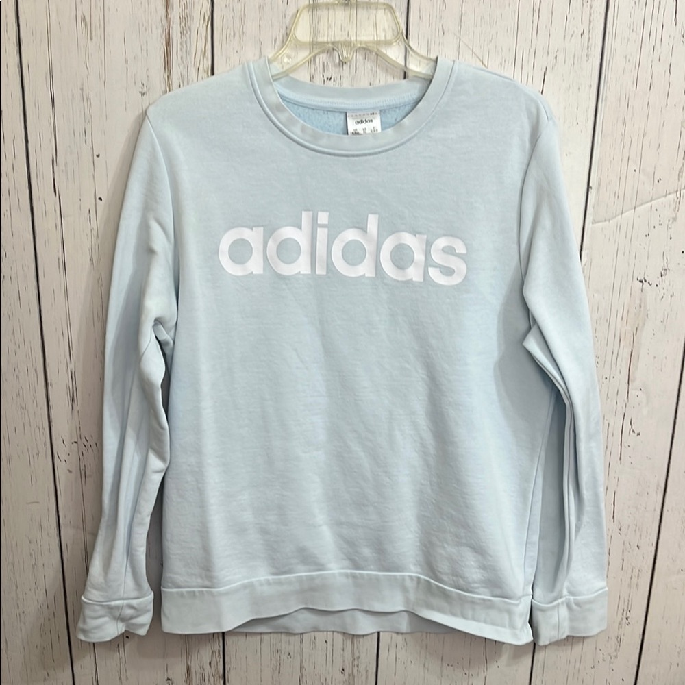 adidas Blue Relaxed Boxy Sweatshirt
